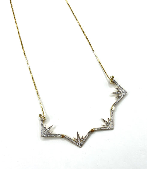14K Gold & Diamond Classic Star Of Bethlehem Opening Magnetic Necklace